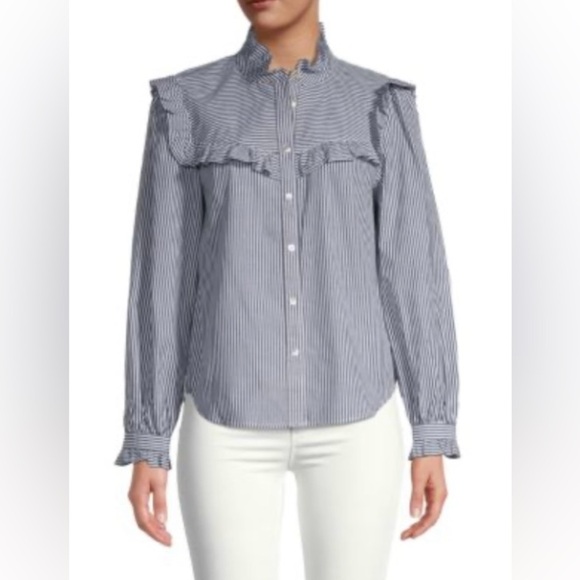 Rebecca Minkoff EUC XL “Linda” Blouse - Picture 4 of 7